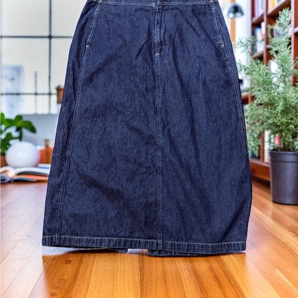 White Stag Dresses & Skirts - White Stag Navy Denim Midi Skirt